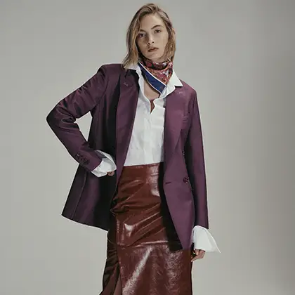Double-breasted pure-wool cropped coat, midnightblue | Max Mara